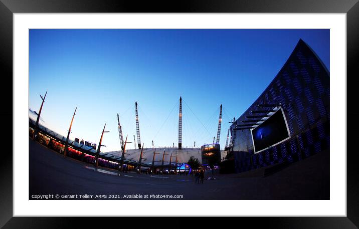 O2 Arena (Millennium Dome), Greenwich, London Framed Mounted Print by Geraint Tellem ARPS