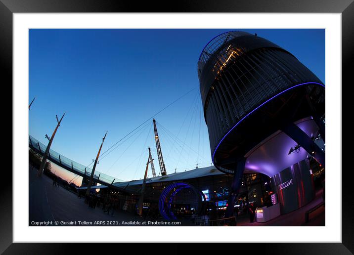 O2 Arena (Millennium Dome), Greenwich, London Framed Mounted Print by Geraint Tellem ARPS