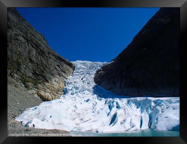 Briksdal Glacier, Norway Framed Print by Nic Croad