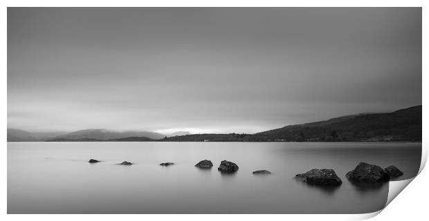 Loch Lomond Mono Moment Print by Phil Durkin DPAGB BPE4