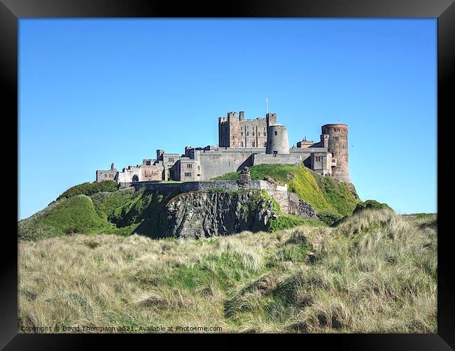 Bamburgh Castle Northumberland Framed Print by David Thompson