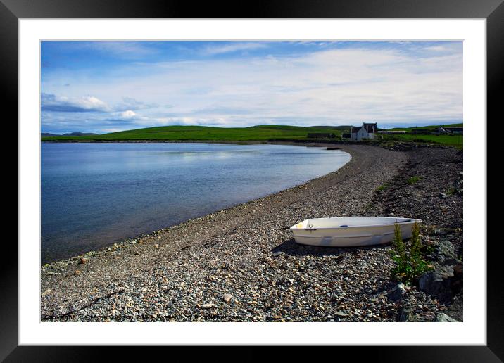 The Ura Firth at Hillswick  Framed Mounted Print by Steven Watson