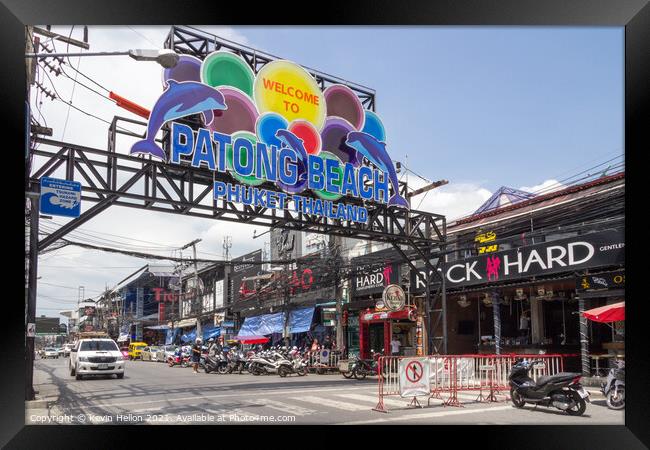 Welcome to Patong beach  Framed Print by Kevin Hellon