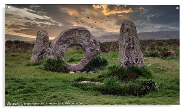 Men-an-Tol, Penwith, Cornwall Acrylic by Brian Pierce