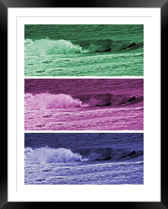 A Wave Of Difference Framed Mounted Print by Donna Collett