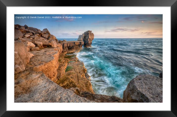 A Jurassic Sunset at Pulpit Rock Framed Mounted Print by Derek Daniel