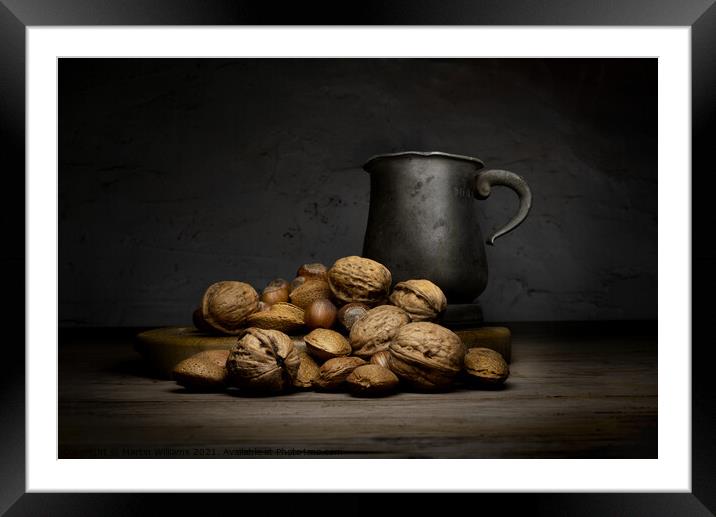Nuts and Ale Framed Mounted Print by Martin Williams