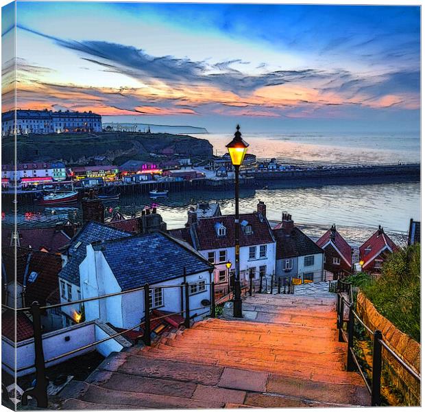 Whitby steps Canvas Print by Kevin Elias