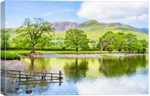 Buttermere Lake and Fell Canvas Print by Graham Prentice