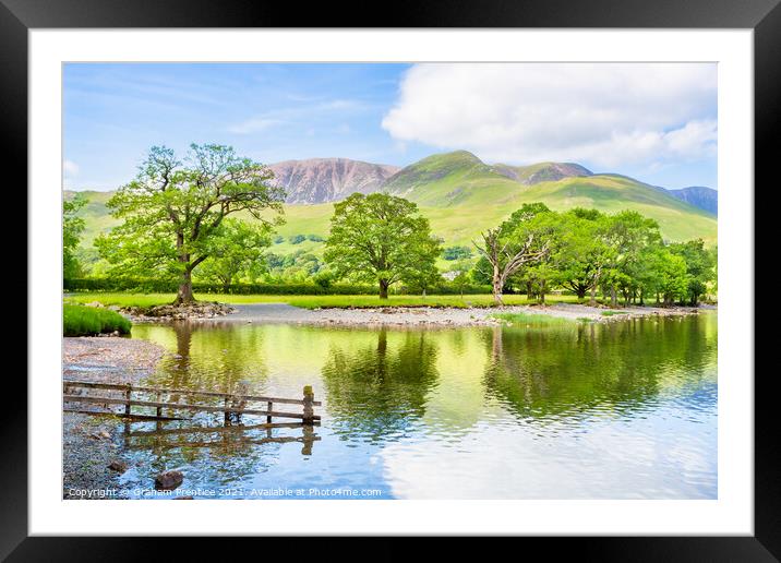 Buttermere Lake and Fell Framed Mounted Print by Graham Prentice