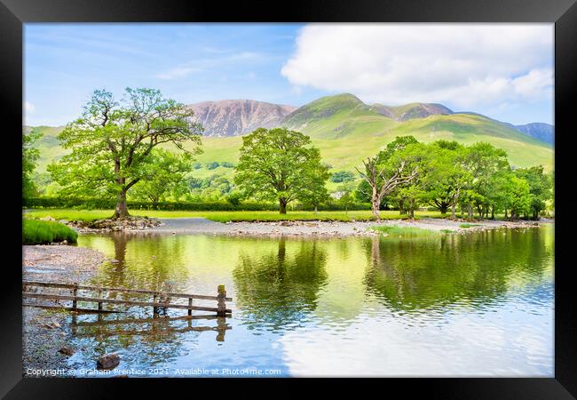 Buttermere Lake and Fell Framed Print by Graham Prentice
