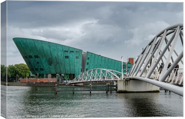 The Nemo Science Museum,  Amsterdam Canvas Print by Jim Monk