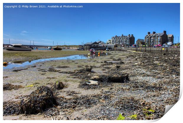 Barmouth Estuary in Wales Print by Philip Brown