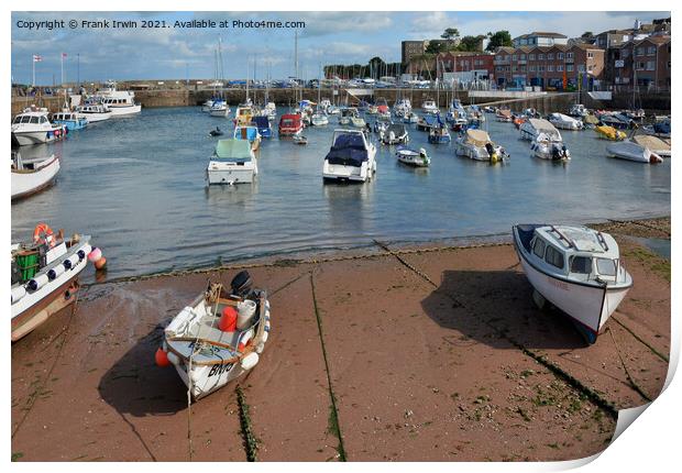 Half tide in Paignton Harbour Print by Frank Irwin