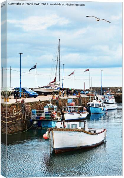 Half tide in Paignton Harbour  Canvas Print by Frank Irwin