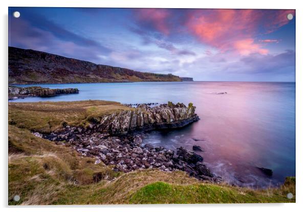 Sunrise at Brothers Point on the Isle of Skye Acrylic by John Frid