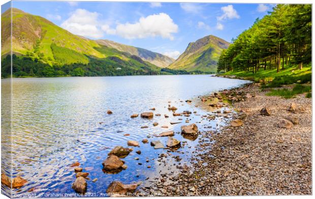 Buttermere and Fleetwith Pike Canvas Print by Graham Prentice