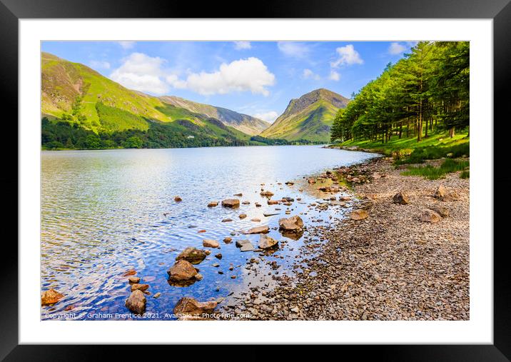 Buttermere and Fleetwith Pike Framed Mounted Print by Graham Prentice