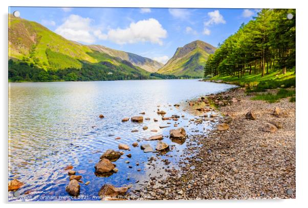 Buttermere and Fleetwith Pike Acrylic by Graham Prentice