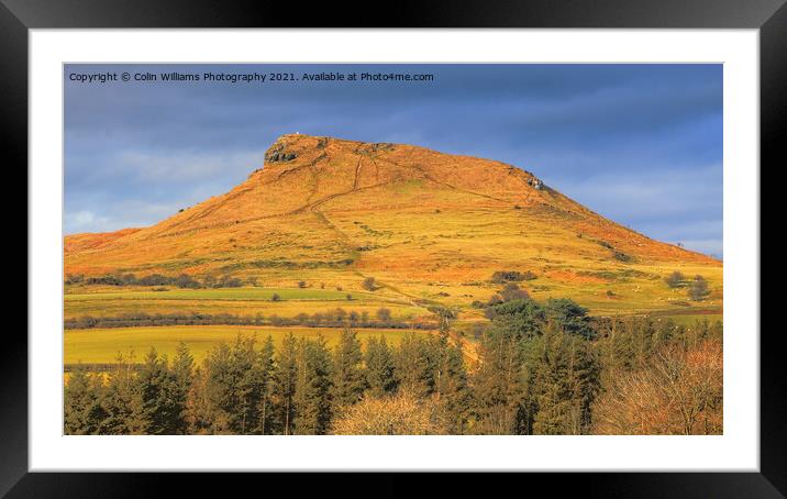 Roseberry Topping North Yorkshire 4 Framed Mounted Print by Colin Williams Photography
