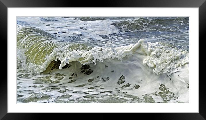 Milky Wave Framed Mounted Print by Donna Collett