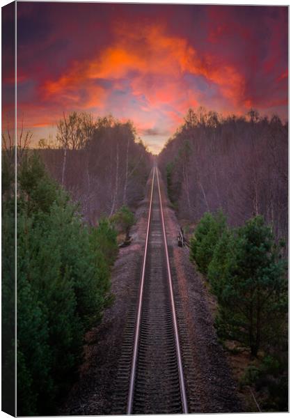 Rail to Hell Canvas Print by Duncan Loraine