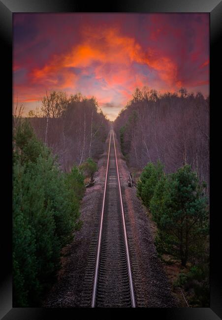 Rail to Hell Framed Print by Duncan Loraine