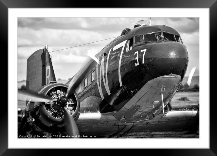 C-47 W7 Framed Mounted Print by Ian Merton