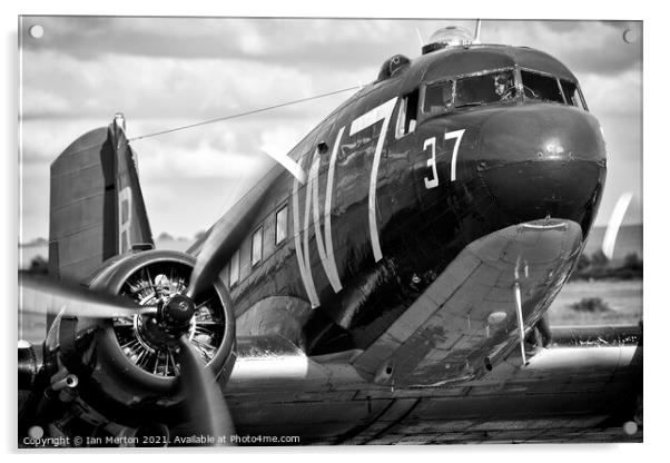 C-47 W7 Acrylic by Ian Merton