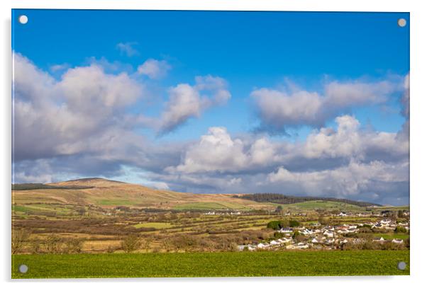 Preseli Hills, Pembrokeshire, Wales. Acrylic by Colin Allen