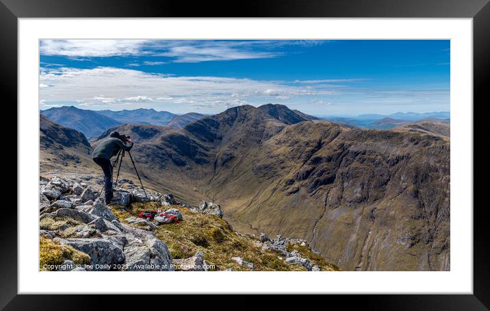 Glencoe Mountain Landscape Photographer Framed Mounted Print by Joe Dailly