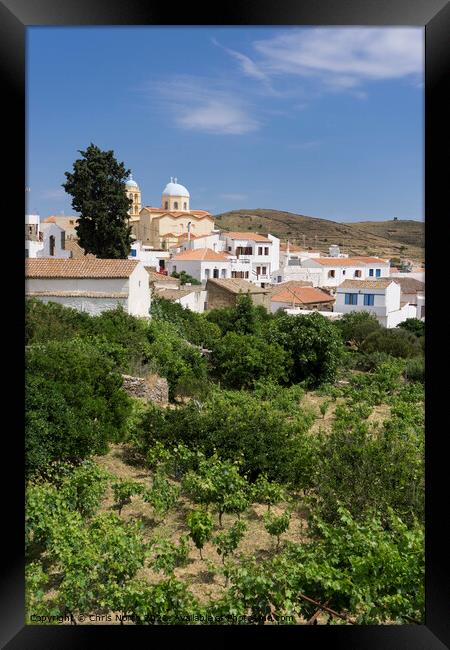 The Old  town, Kythnos Greek Islands  Framed Print by Chris North
