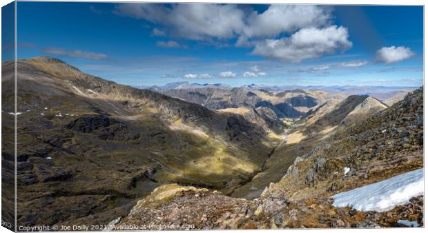 Majestic Views from Hidden Valley Glencoe Canvas Print by Joe Dailly
