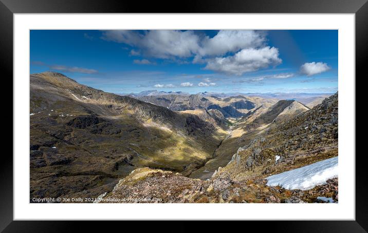 Majestic Views from Hidden Valley Glencoe Framed Mounted Print by Joe Dailly