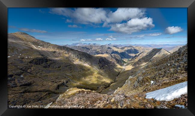 Majestic Views from Hidden Valley Glencoe Framed Print by Joe Dailly