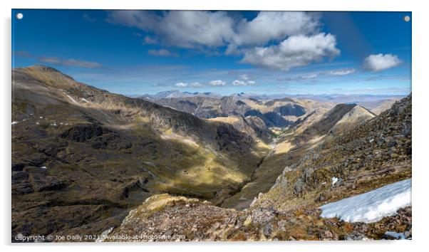 Majestic Views from Hidden Valley Glencoe Acrylic by Joe Dailly
