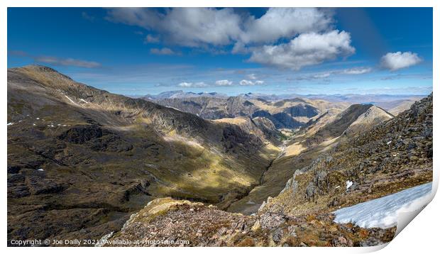 Majestic Views from Hidden Valley Glencoe Print by Joe Dailly
