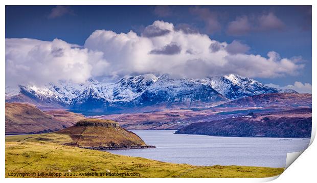 The Black Cuillins. Print by Bill Allsopp