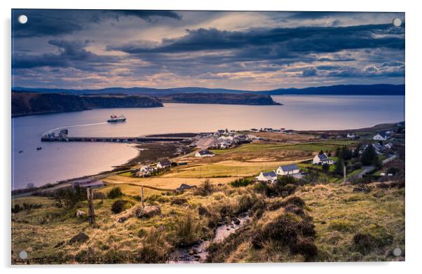 Uig, Skye. Acrylic by Bill Allsopp