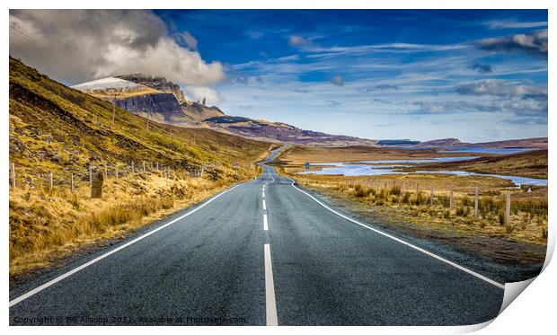 The road to the Storr. Print by Bill Allsopp