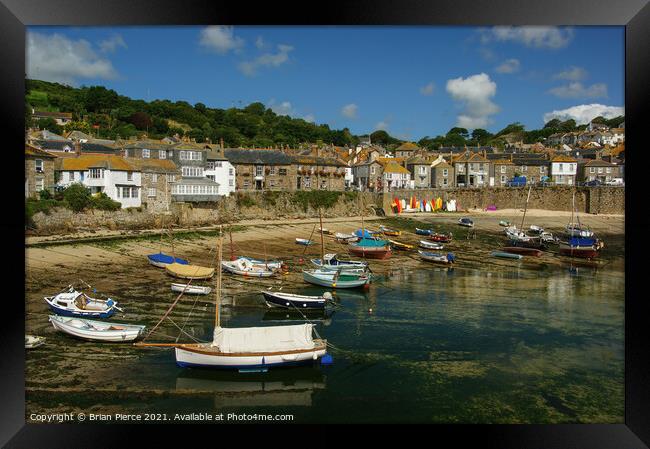Mousehole Harbour, Cornwall Framed Print by Brian Pierce