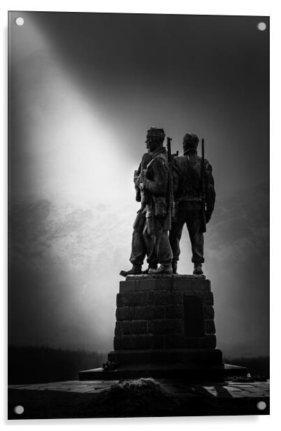 The Commando Memorial Acrylic by Bill Allsopp