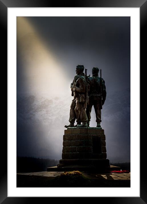 Commando Memorial Framed Mounted Print by Bill Allsopp
