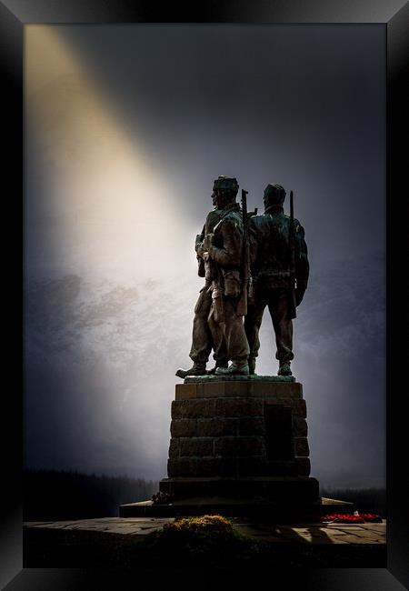 Commando Memorial Framed Print by Bill Allsopp