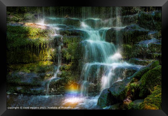 Scaleber foss Waterfall Framed Print by david siggens