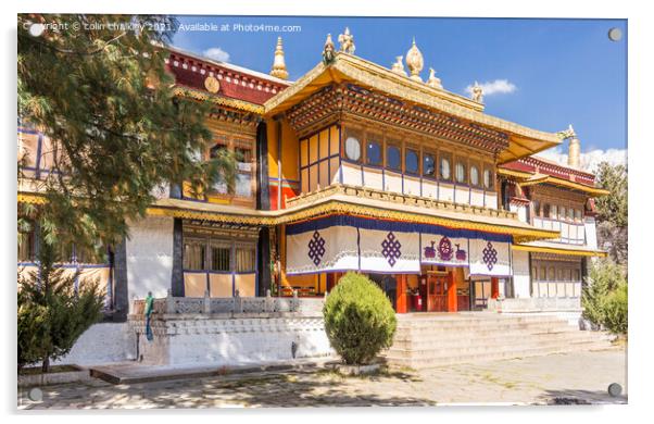 Dadan Mingjur Palace in Lhasa, Tibet Acrylic by colin chalkley