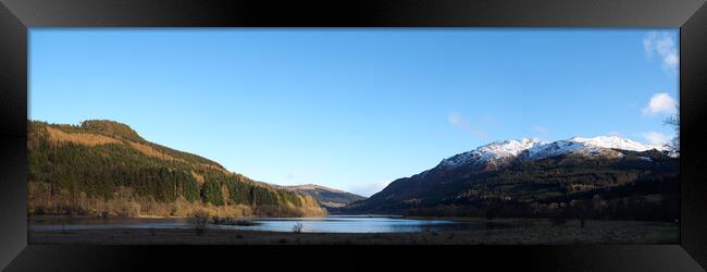 Loch Lubnaig Panorama. Framed Print by Tommy Dickson