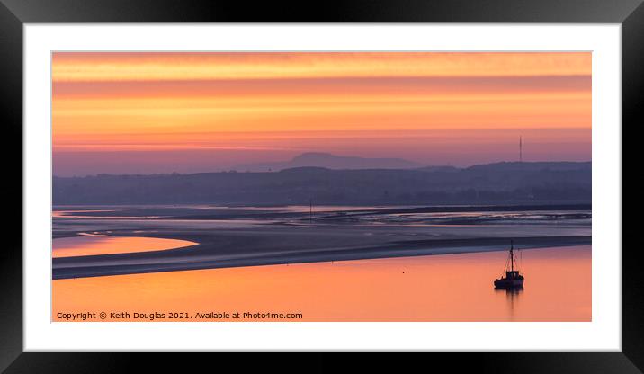 Beautiful Sunrise at Morecambe Framed Mounted Print by Keith Douglas