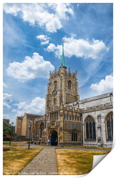 Chelmsford Cathedral Print by Milton Cogheil