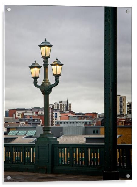 Tyne Bridge Lanterns Acrylic by Rob Cole